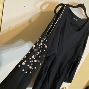 SHEIN Sweater Pearl Dress